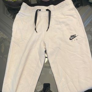 White Nike Air Sweatpants